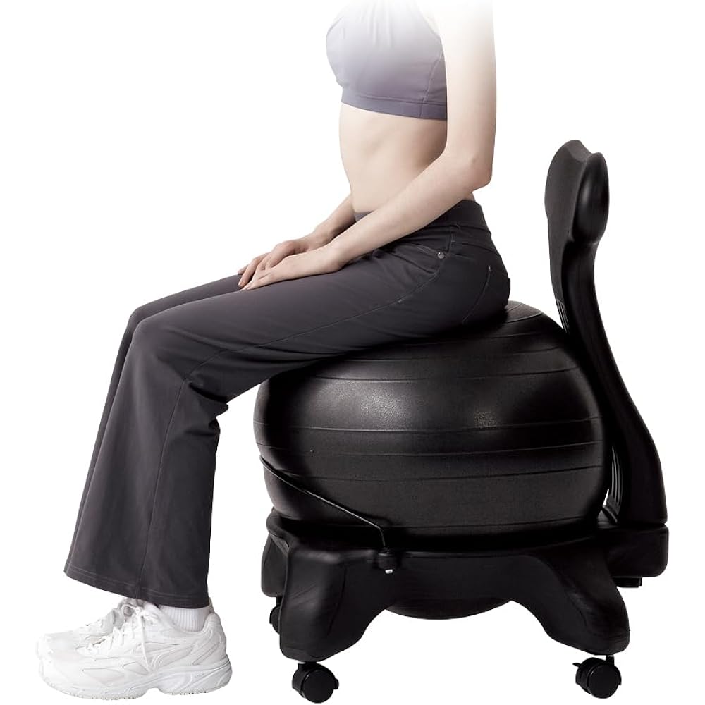 Hata Sprting Goods Balance Ball Chair 50cm Black DB120CB