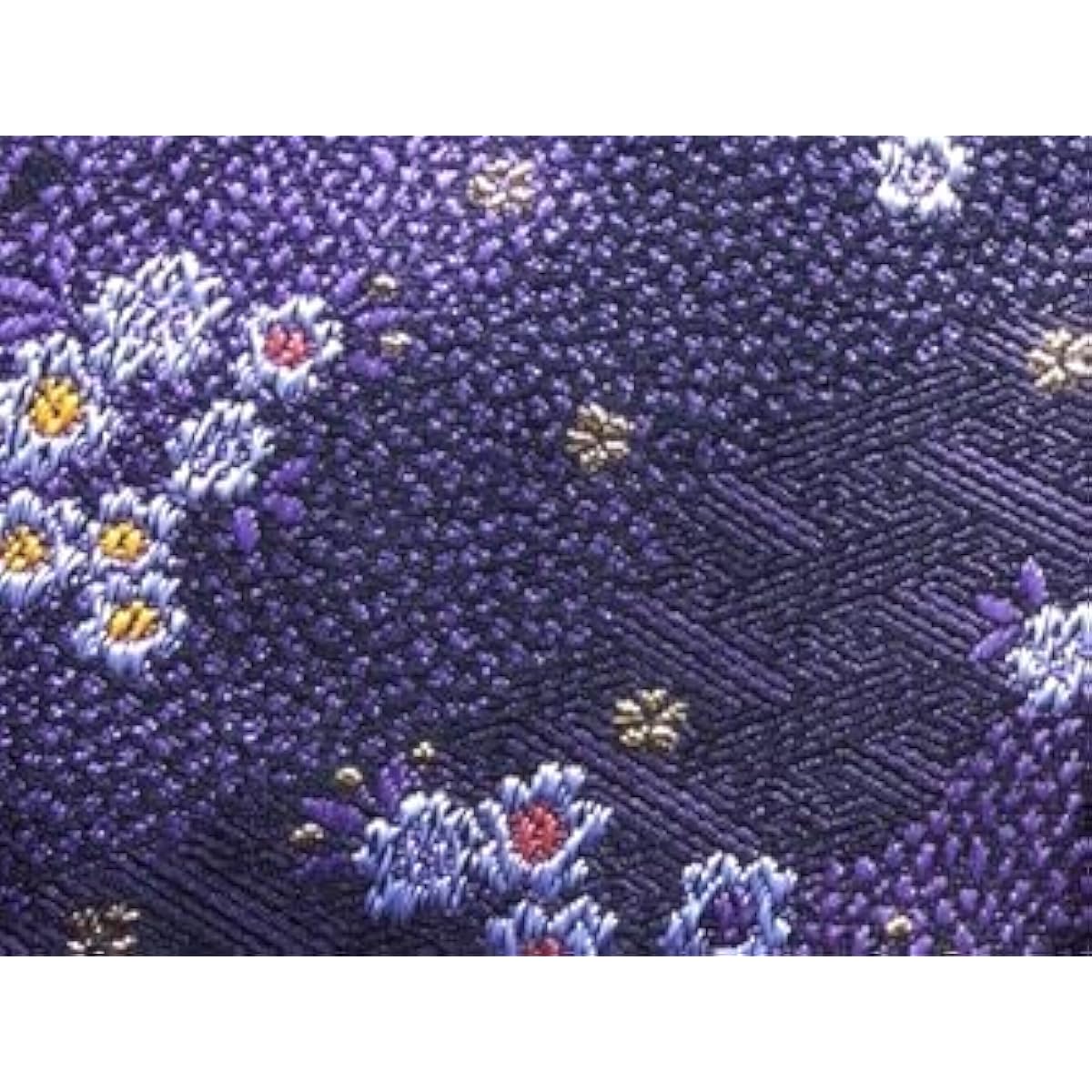 Top quality table runner (tablecloth) made of gold brocade Nishijin weave 30 x 240 cm (Saaya-gata Yui purple)