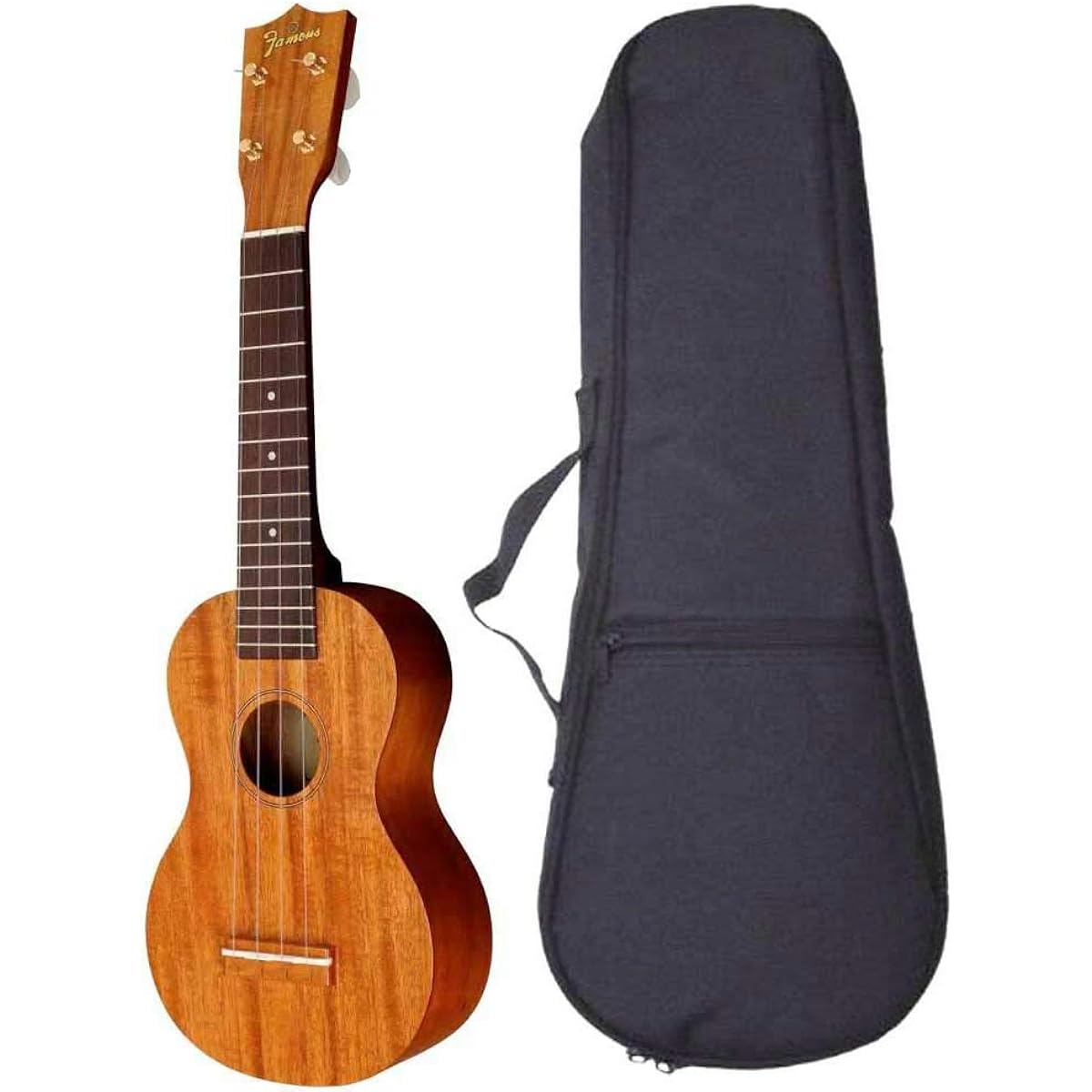 Famous FS-5 (with cushioned bag) Famous Japanese standard ukulele new specification introductory set