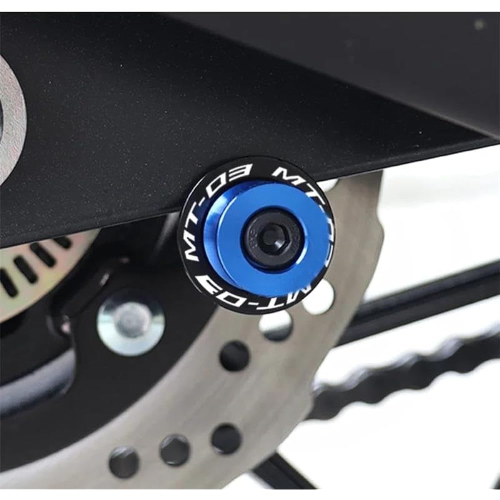 Bike Stand Screw Slider 6mm Motorcycle Accessories Swing Arm Spool Slider Swing Screw Stand For MT03 MT-03 MT 03 2015-2020 2021 (Color: Blue, Size: B)