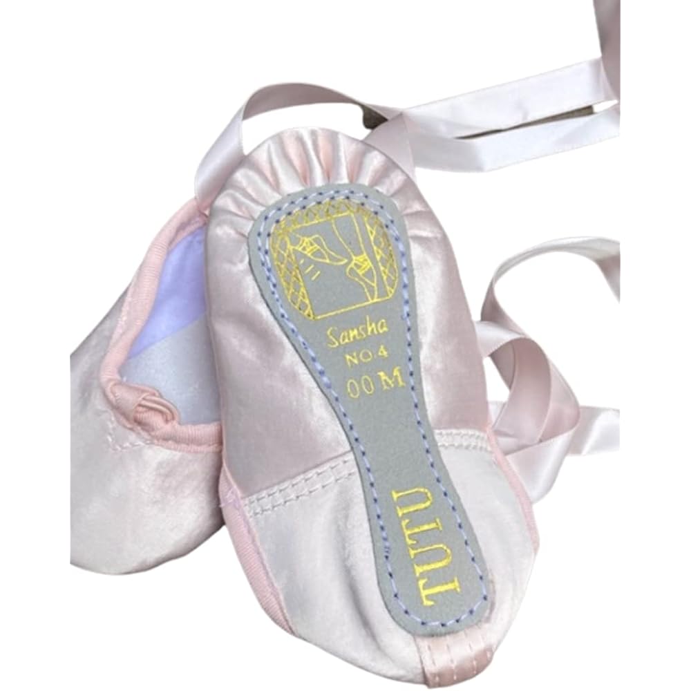 [Ballet Specialty Store Mignon] Ballet Shoes Sansha with Ribbon Satin Kids Children Ballet Recital