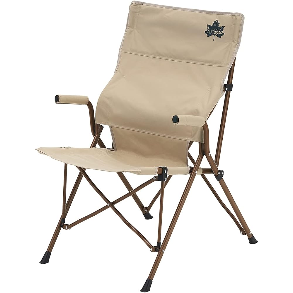 LOGOS Tradcanvas Work Back Chair 73173168 Beige Outdoor Folding Camping Chair Load Capacity 150kg