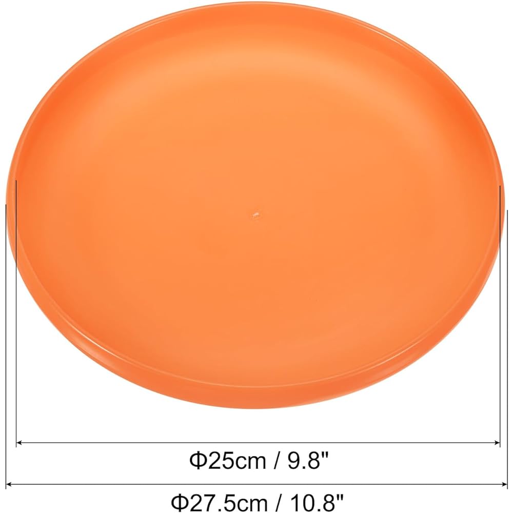 PATIKIL Flying Disc 10.8" 175g Backyard or Beach Sports Training Disc Orange Color
