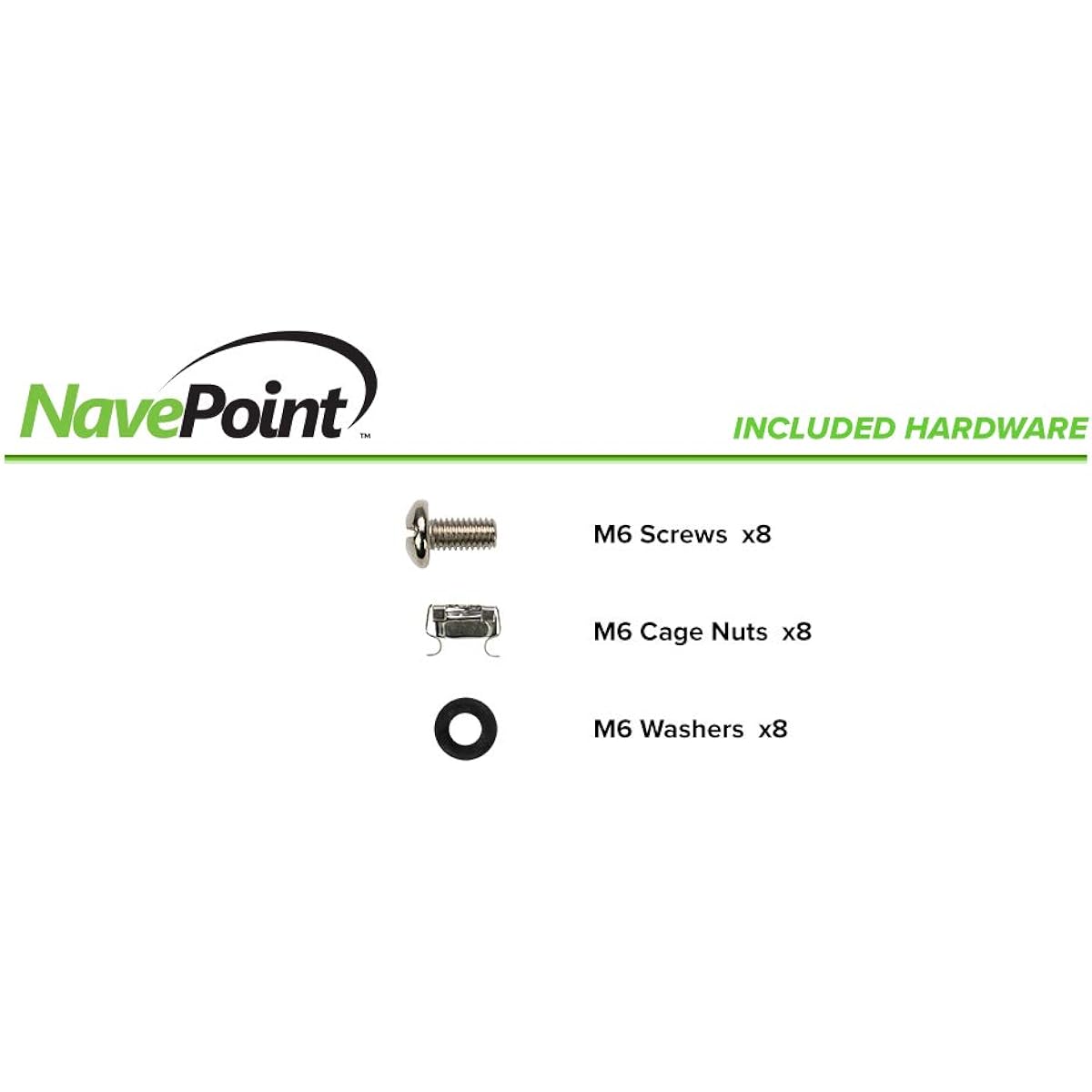 NavePoint Vented 4 Post Shelf Adjustable Black 350mm Depth 1U 240lb Cold Rolled Steel CE Compliant