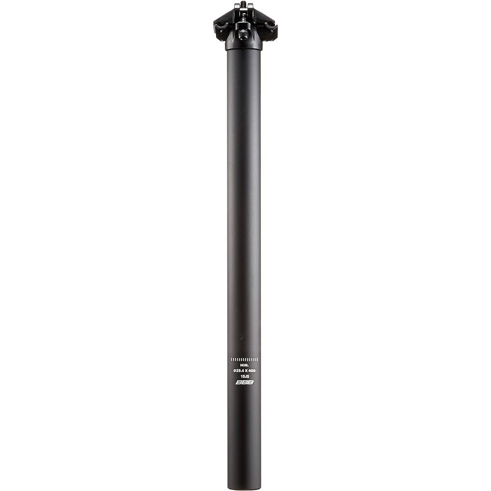 BBB Bicycle Seat Pillar Seatpost Lightweight Aluminum Skyscraper Aluminum Alloy Seatpost BSP-20 Black 400mm