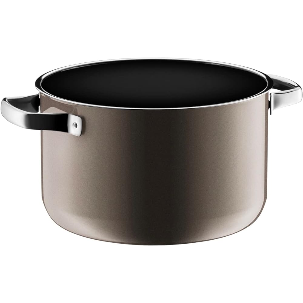 WMF Fusion Tech High Casserole 24cm DR (Dark Brass) IH Gas Fire Compatible Waterless Pot W0514475290