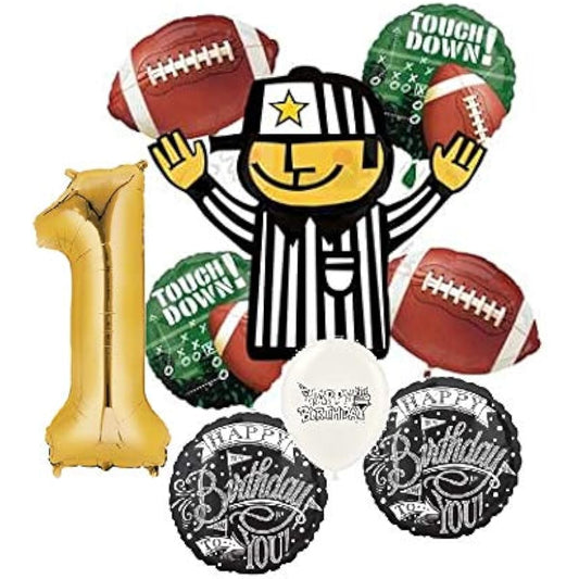 (Referee) Referee NFL Football Touchdown 1st Birthday Party Event Balloon Bouquet