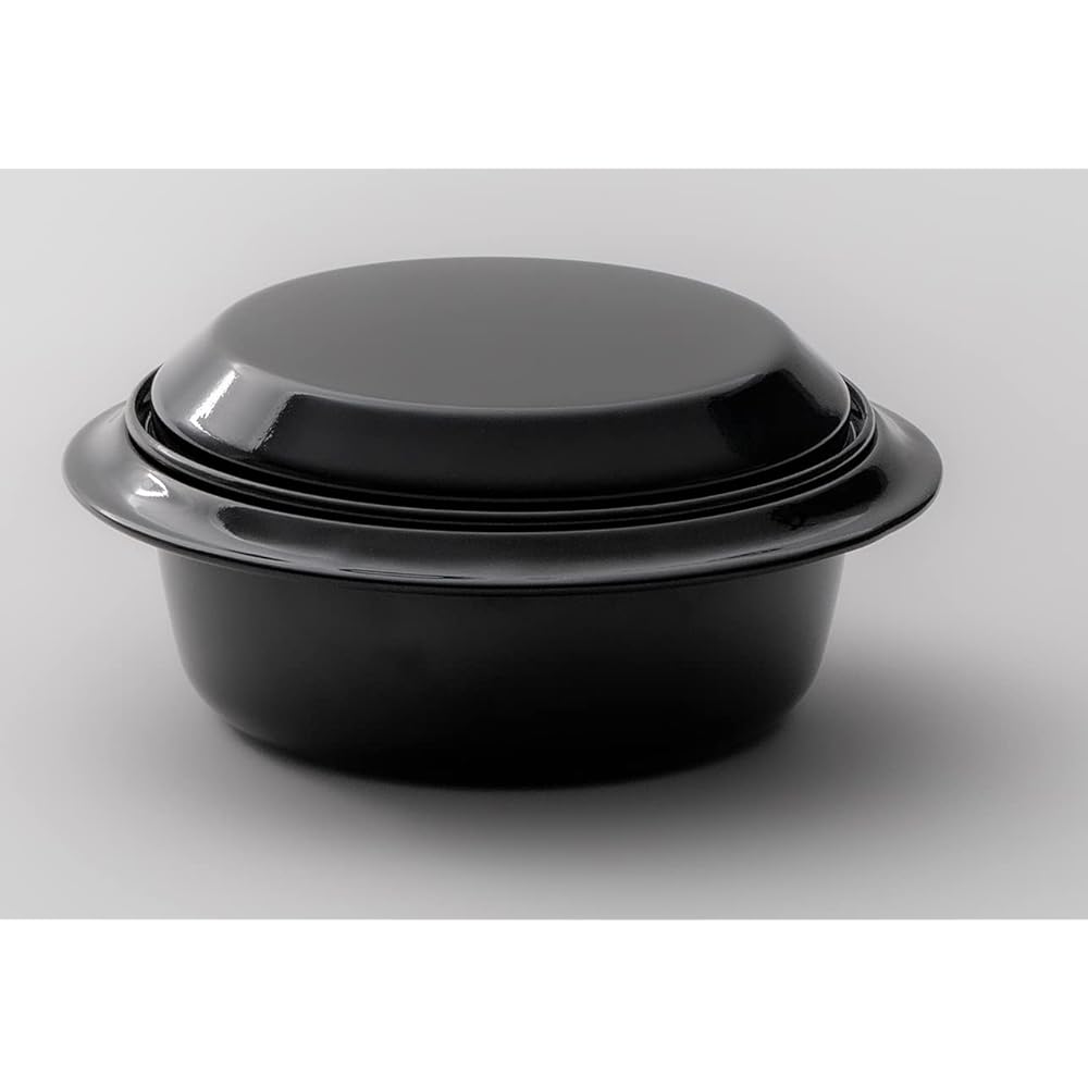 Object Made in Japan Enamel Self Pot 650ml Black