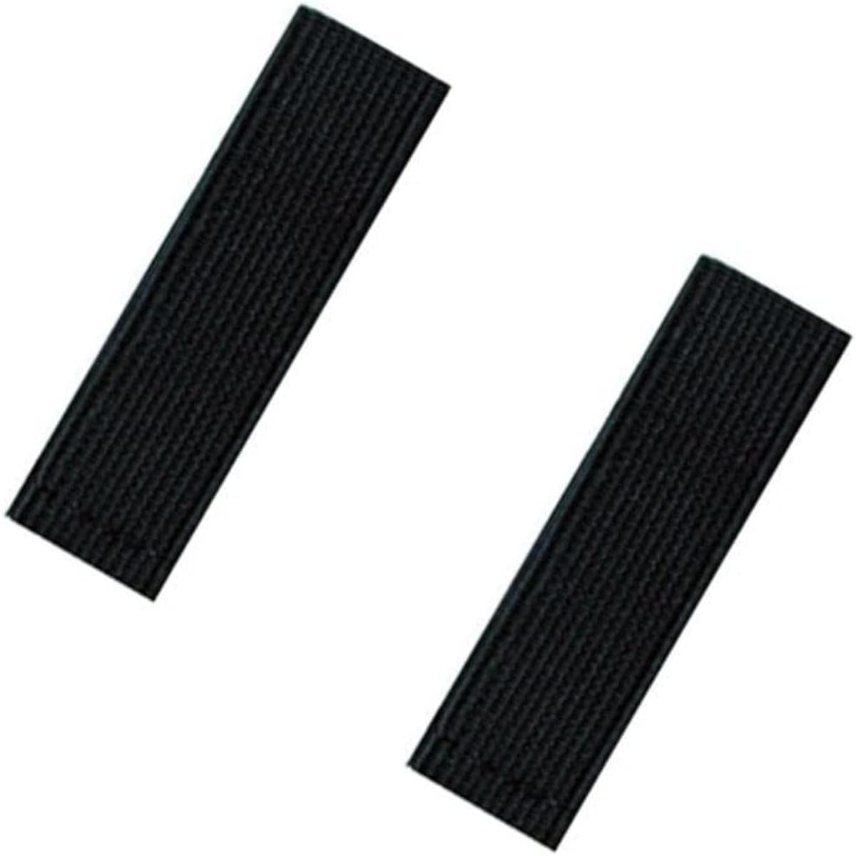 Mourning Bands for Badges - Black Honor Rubber Cloth Bands for Law Enforcement, First Aid, and Funeral Functions - Pack of 2