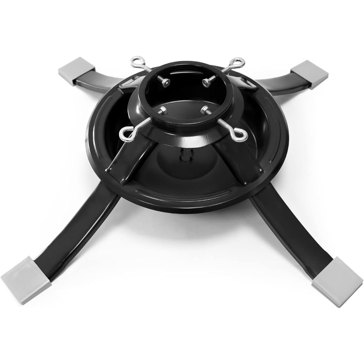 Markdang Real Christmas Tree Stand for Live Trees, Metal Christmas Tree Base Stand, Fits 2" to 4.8" Trunks, 1 Gallon Water Capacity