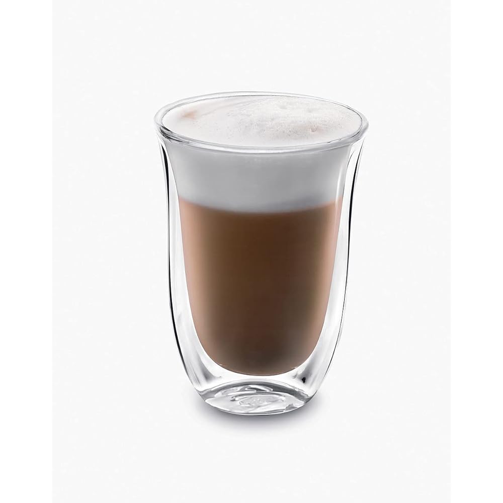 DeLonghi Double Walled Thermo Latte Glasses, Set of 2 [Parallel Import]