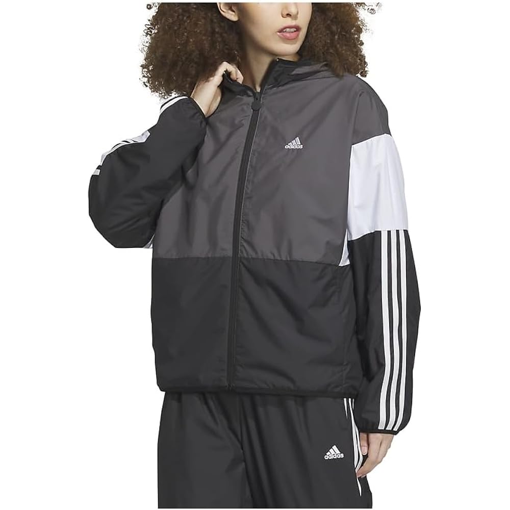 Adidas Jersey Top Team Loose Fit Windbreaker Jacket IEH73 Women's