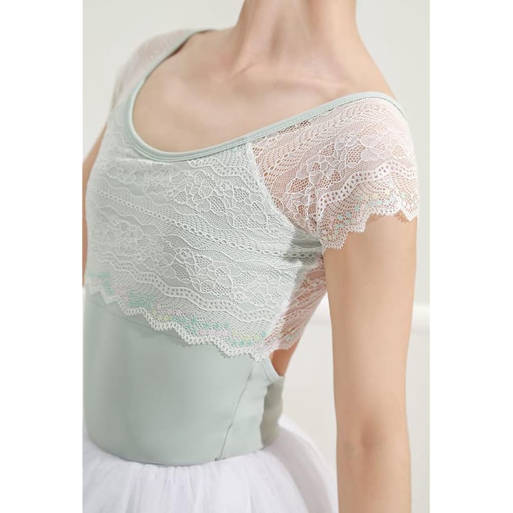 ProDance Gray Open Back Ballet Women's Leotard PLHA025A