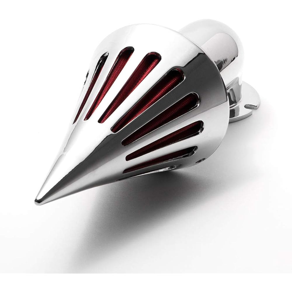 Krator Chrome Spike Air Cleaner Intake Filter Compatible with 2000-2006 Harley-Davidson XL Models Sportster