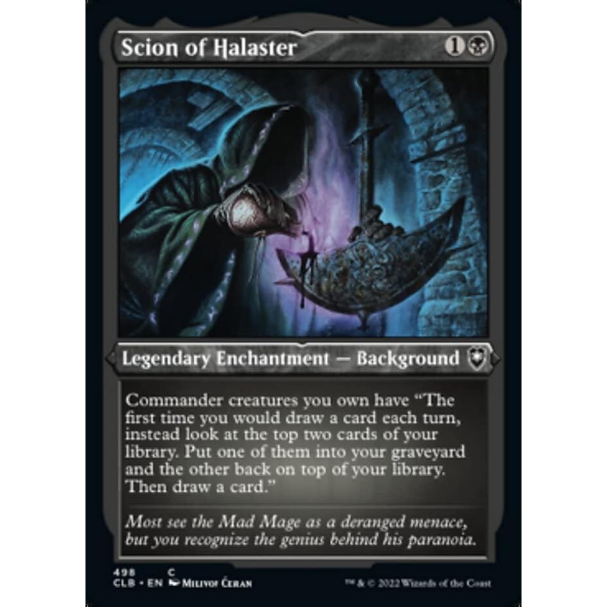 Magic: The Gathering - Scion of Halaster (498) - Etching - Foil - Battle of Baldur's Gate