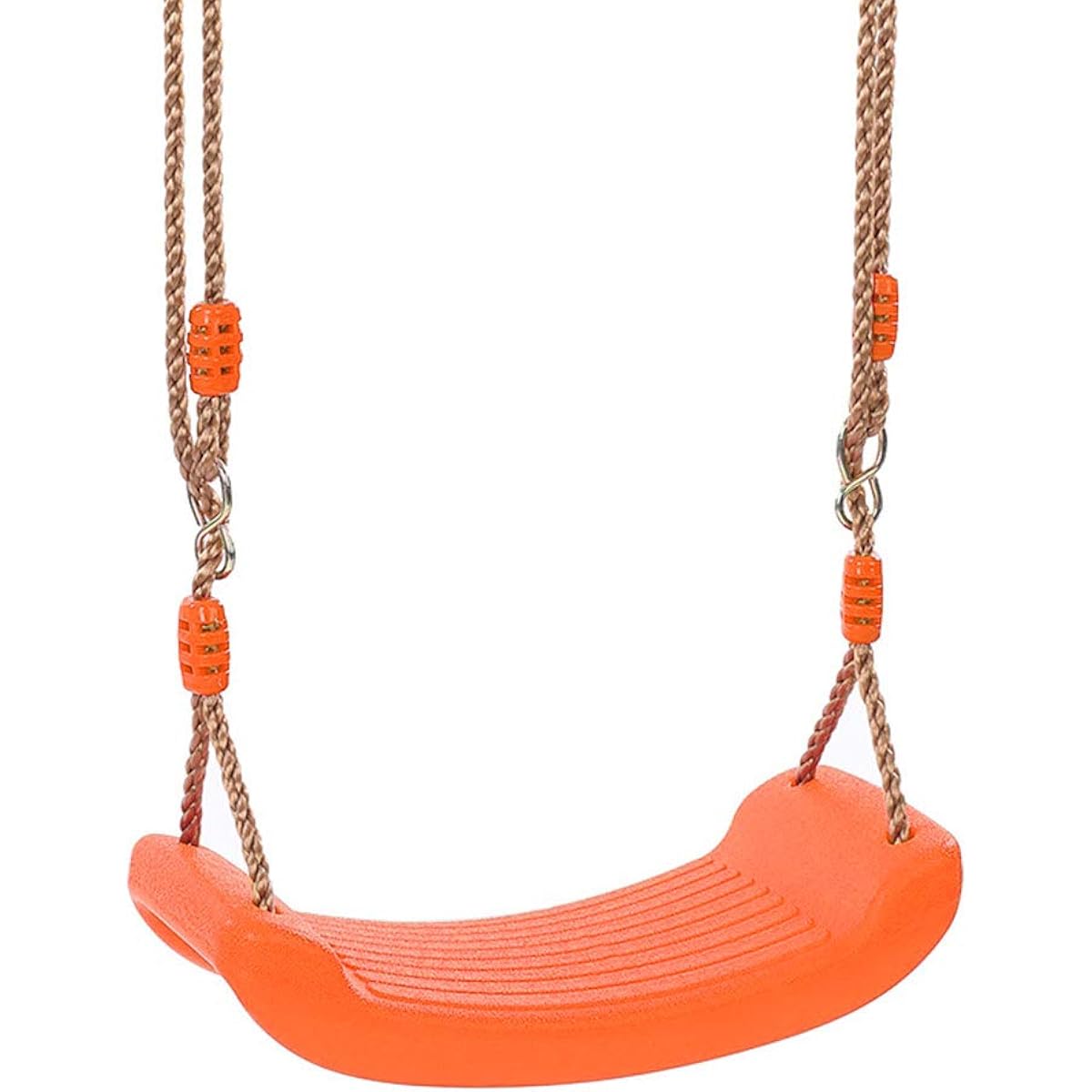 Swing for kids, hanging play toys, outdoor, indoor, garden, anywhere, swing, children's play equipment, load capacity 200kg, with fixing brackets, portable, height adjustable, easy to set up, gift, present, orange