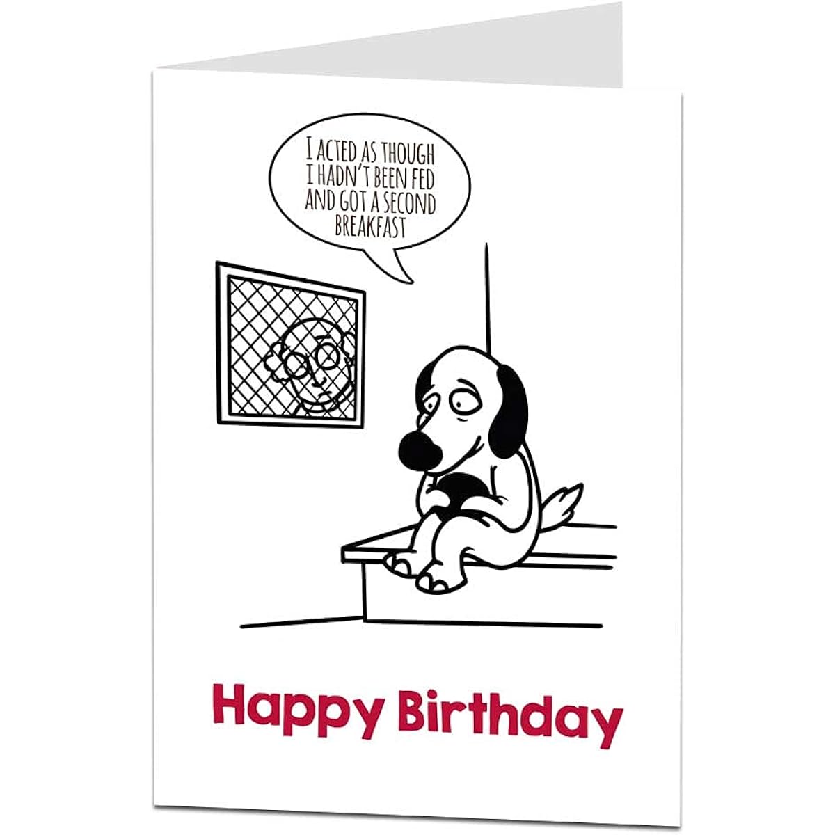 LimaLima Funny Birthday Card Dog's Confession