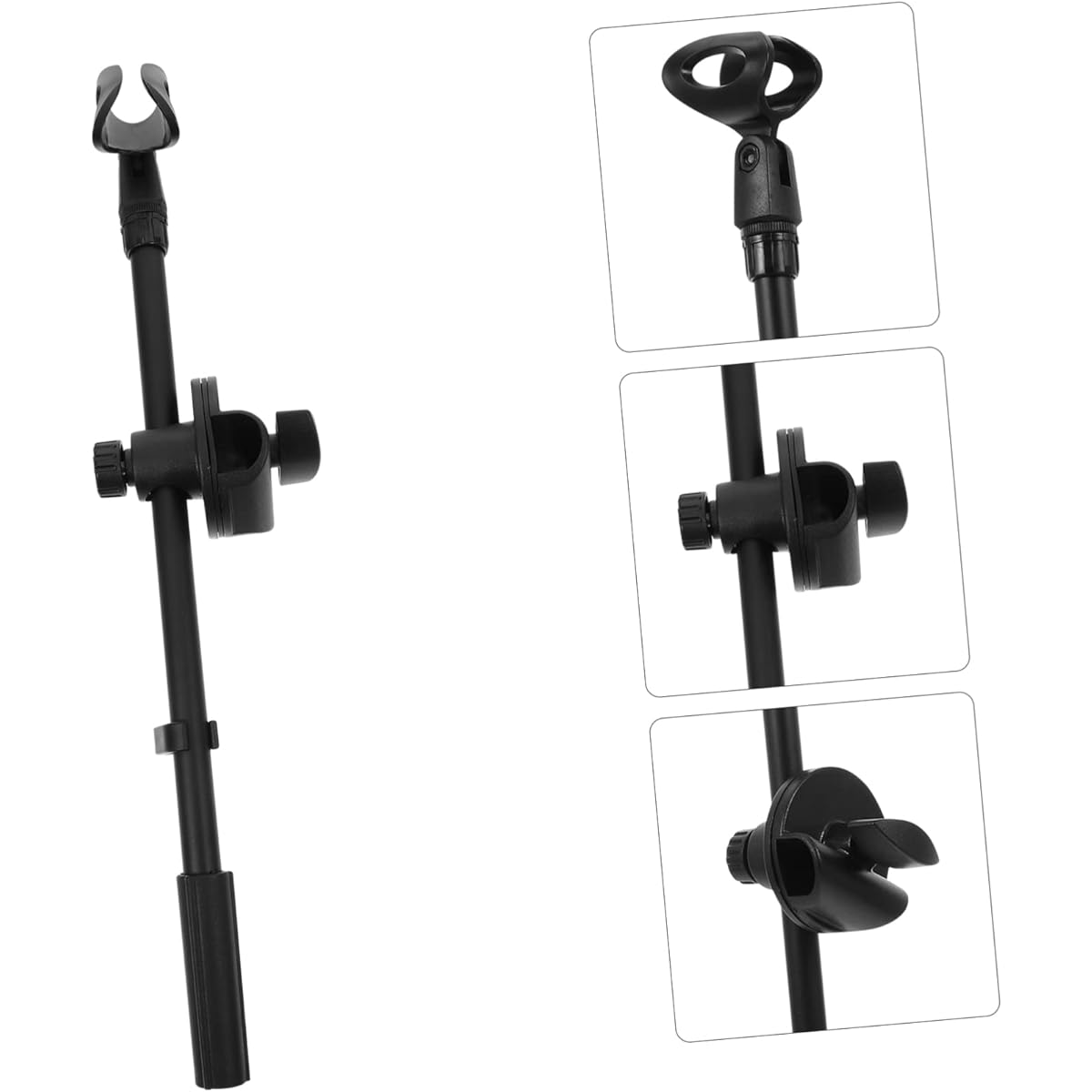 WHAMVOX Microphone Stand Telescoping Boom Arm Microphone Stand Arm Warmer Boom Arm Tripod Live Stream Desktop Accessories Microphone Arm Stand Floor Stand Microphone Boom Arm 1 Set
