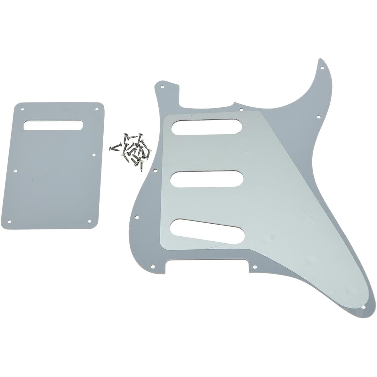 KAISH Lefty ST/Strat Style SSS Pickguard Left-handed Tremolo Trem Cover Back Plate for Stratocaster/Strut Made in America Mexico Vintage Tortoise Shell