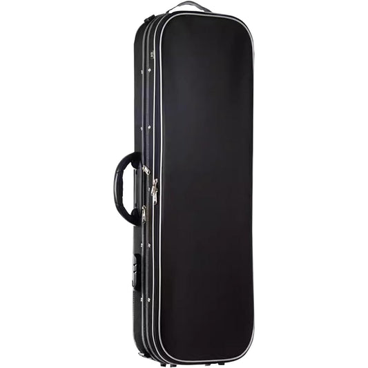 Violin Case, 4/4 Full Size Violin Hard Case, Portable Lightweight Violin Case Backpack Professional with Built-in Hygrometer Handle, Accessory Bag, Oxford Cloth Foam Violin Backpack, Violin Storage Case, Black