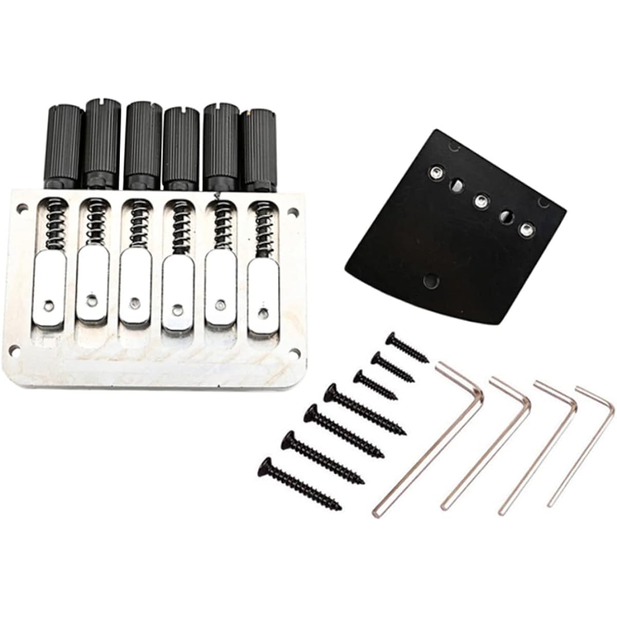 VINTORKY 1 set 6 string bridge set parts metal guitar electric e noir electric guitar the bridge part of no