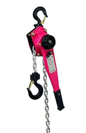 Sanpoyoshi Lever Hoist 1.5ton 1500kg Chain 1.5m Chain Hoist CE, GS Certified Chain Roller Chain Block Loading Machine Gotcha Gatcha Pulley Hoist Chain Hoist Chain Loading Machine Fixed Tool