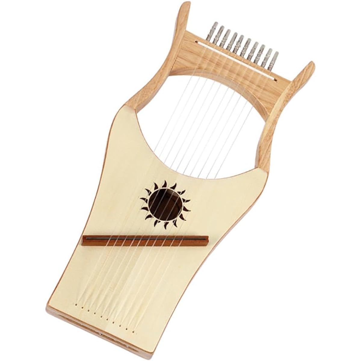 WowZza Lyra Harp 10 String Classic Small Harp Portable Lyre Harp Instrument with Bag for Beginners Easy to Learn