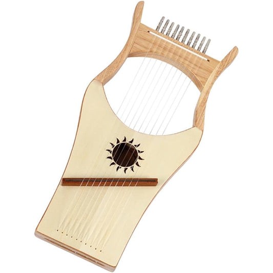 WowZza Lyra Harp 10 String Classic Small Harp Portable Lyre Harp Instrument with Bag for Beginners Easy to Learn