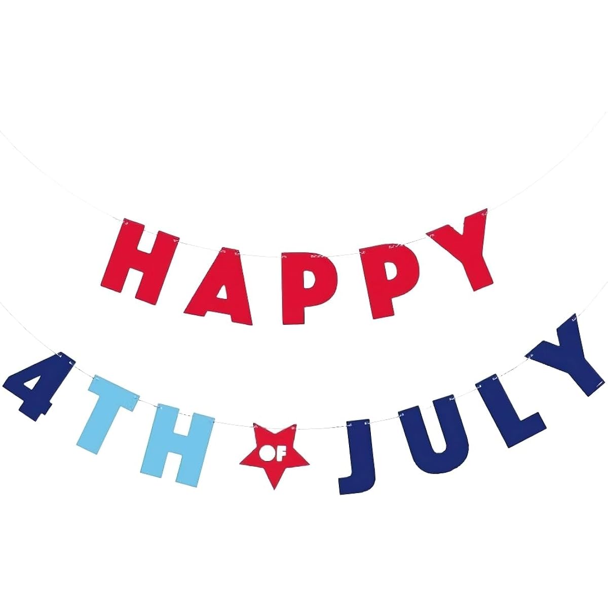 Unique Party 61746-8.5ft Happy Fourth of July Party Banners, Set of 2