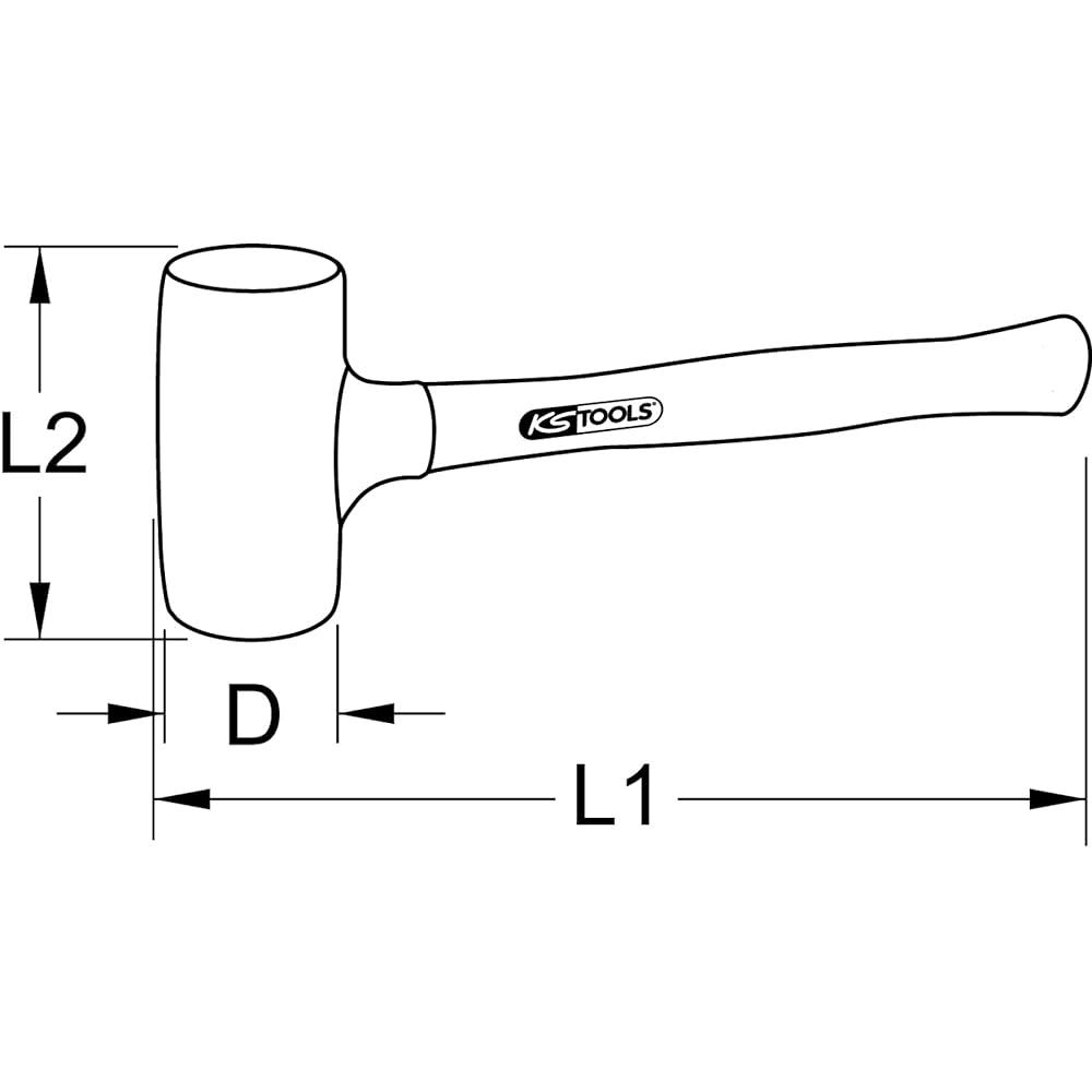 KS TOOLS Dead blow mallet, 860g Dead blow mallet 860g 140.5256