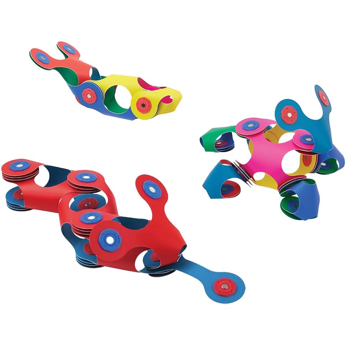 RANGS Japan [ exclusive] CLIXO (Itsy Pack Flamingo + Turquoise / Tiny & Mighty) Set of 3 Magnetic toys, educational toys, STEM, building toys, magnetic blocks