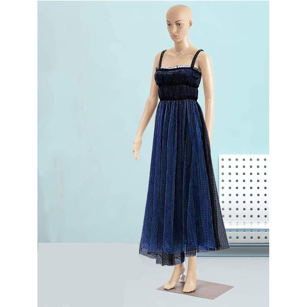 Female Mannequin Full Body Mannequin Torso, Adjustable Mannequin Stand Dress Form Dress Model Dress Maker Mannequin Plastic Real Display Mannequin Metal Base 69 Inches