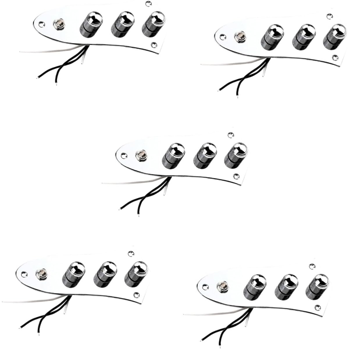 VICASKY 5pcs High Quality PCB Circuit 3 Way Guitar Control Plate Electric Guitar Accessories Professional Guitar Control Plate Guitar Wired Control Plate Guitar Parts Meta