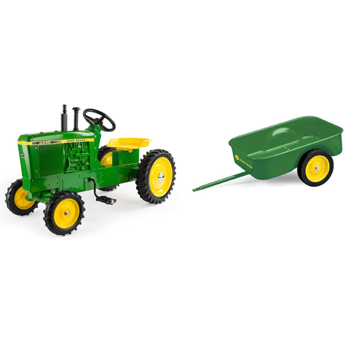John Deere 4440 Pedal Tractor with Steel Trailer LP81017A