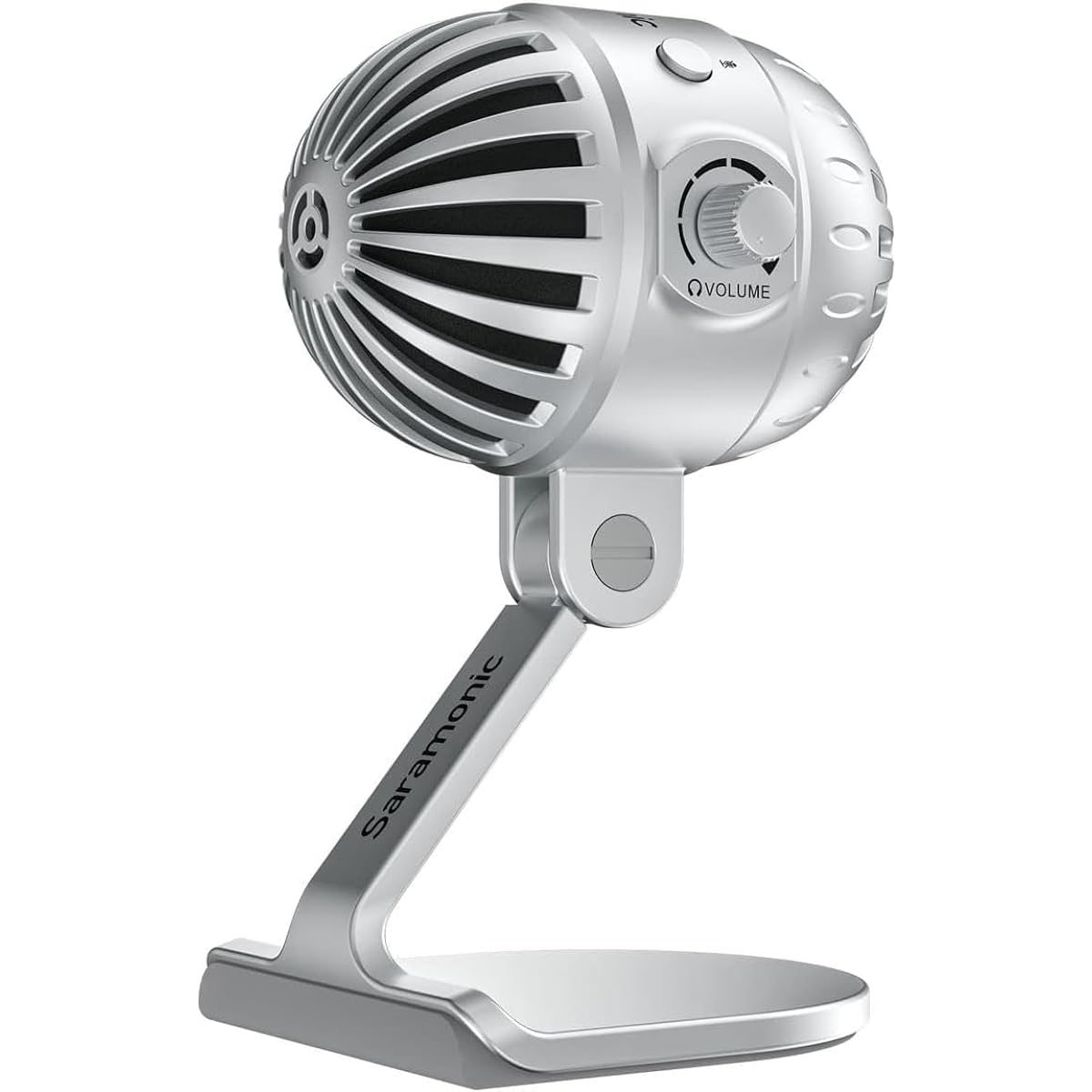 Saramonic Large Diaphragm Desktop USB Studio Microphone with 5 Sound Modes and Headphone Output for Computer/iPhone/iPad/Android Devices (SmartMic MTV550)