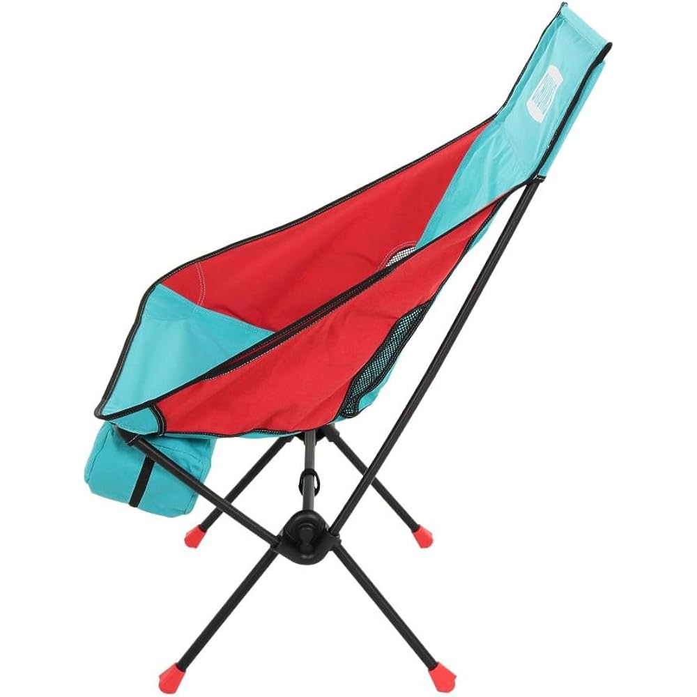 CHUMS Compact Chair Booby Foot High Chair Teal/Red H98 x W62 x D30cm CH62-1800-T033-00