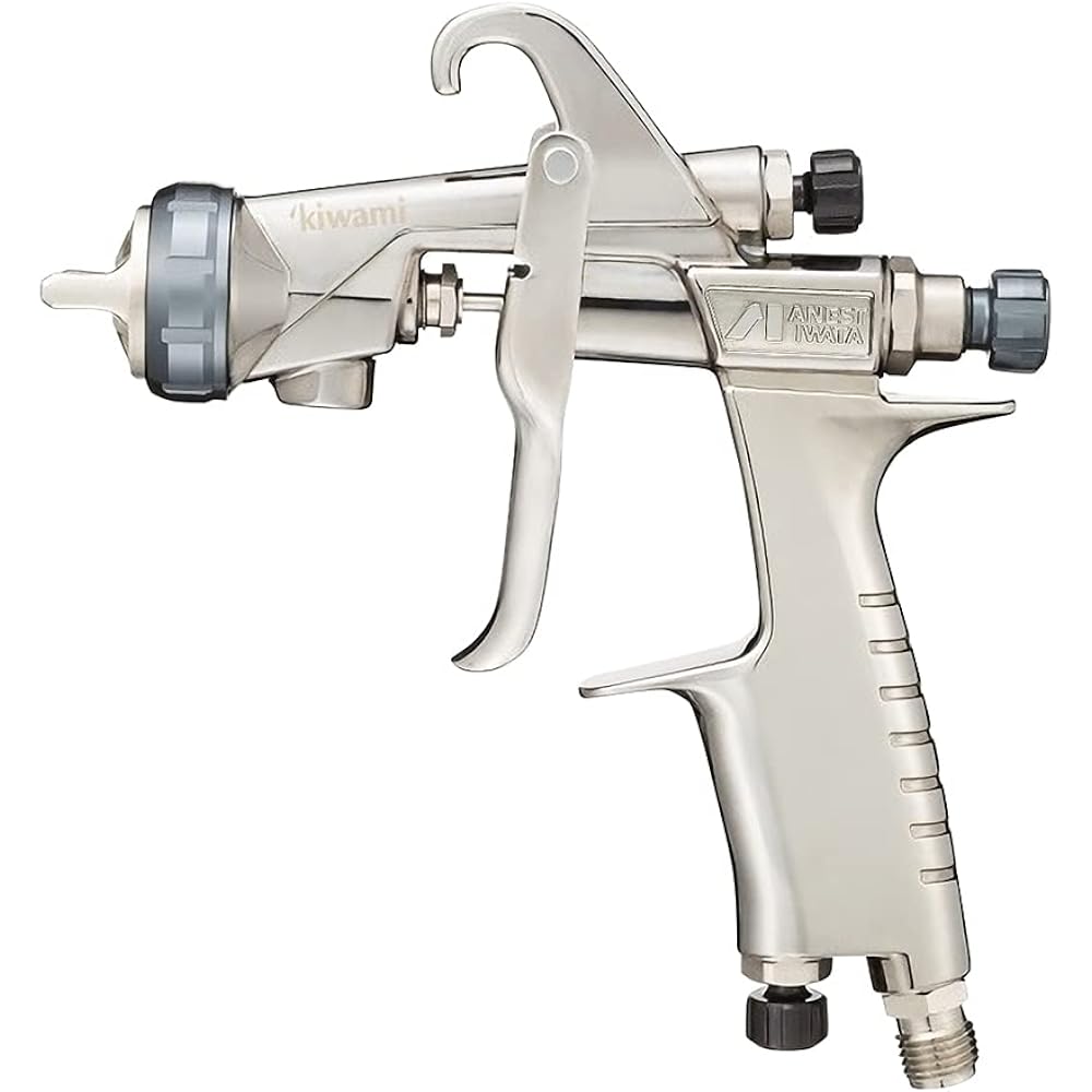 Anest Iwata KIWAMI Gun Series Gravity Spray Gun Diameter φ1.3mm KIWAMI-1-13B4 Silver