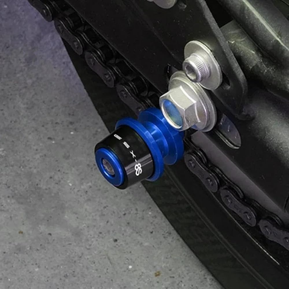 Bike Stand Screw Swing Arm Motorcycle Accessories CNC Aluminum Swing Arm Spool Slider Stand Screw Slider For GSX8S GSX-8S GSX 8S 2023 (Color: Gold, Size: B)