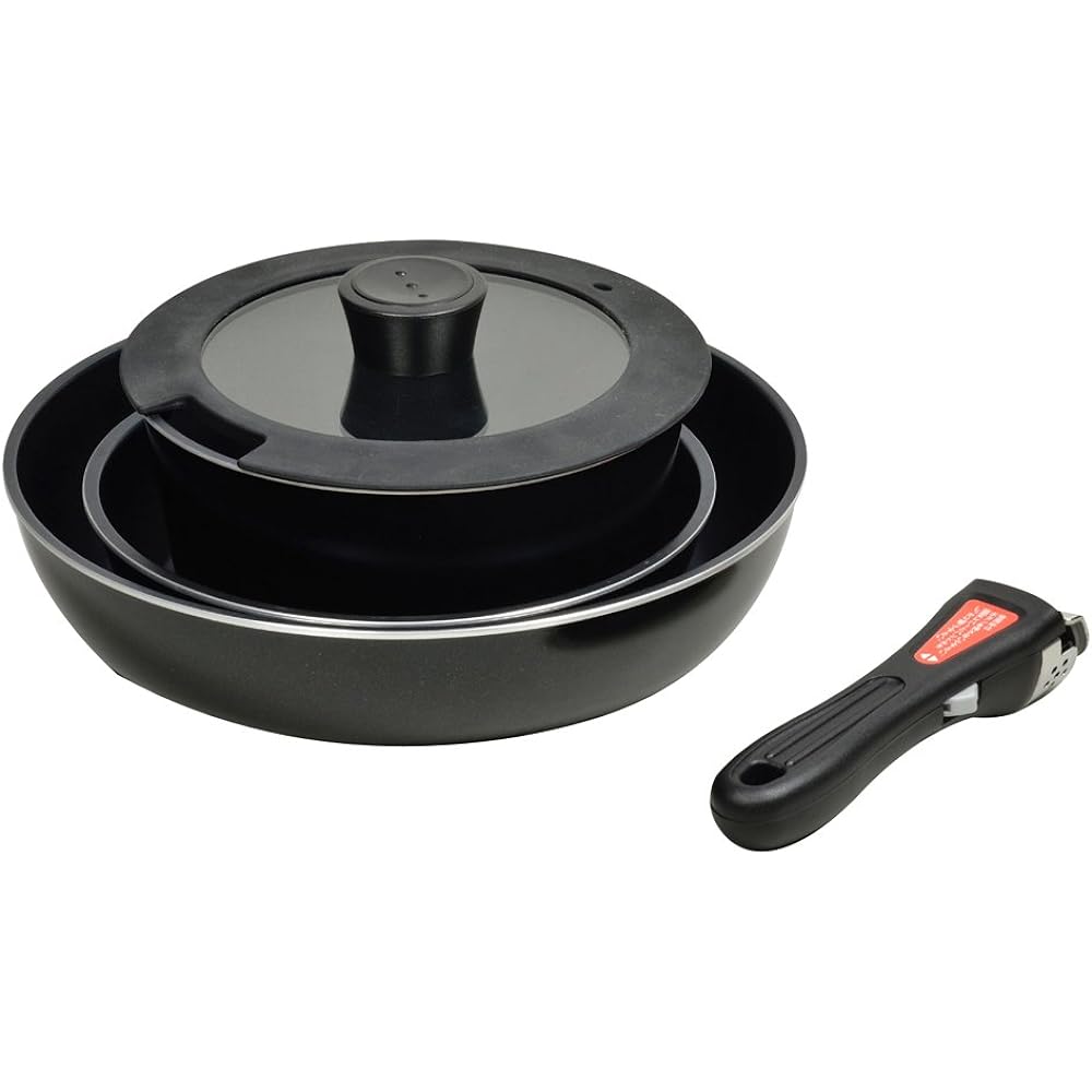 Pearl Metal Luxpan Blue Diamond Coat IH Compatible Cookware 5 Piece Set HB-2444