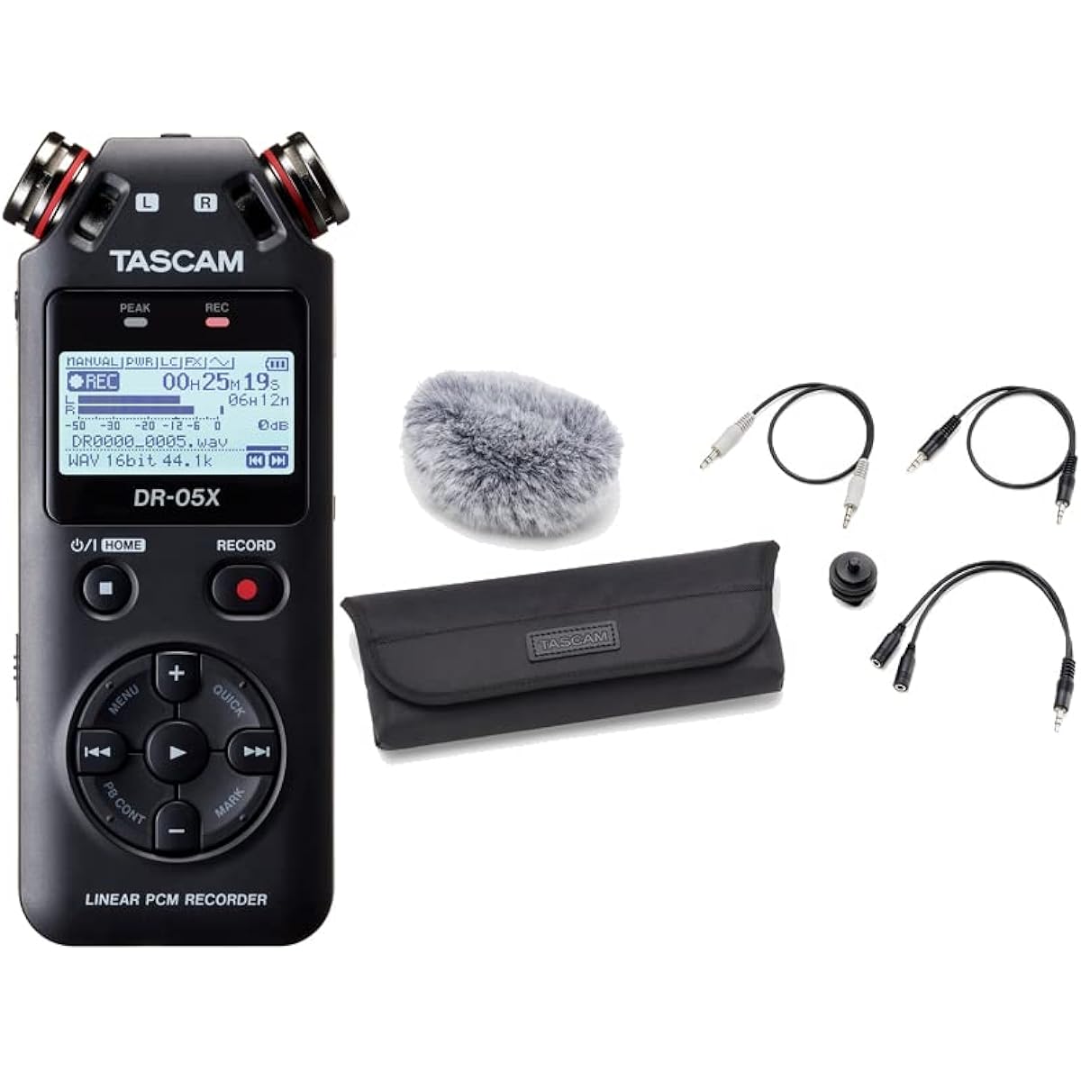 [Accessory Pack/AK-DR11C mk2 Set] TASCAM - DR-05X Stereo Audio Recorder USB Audio Interface
