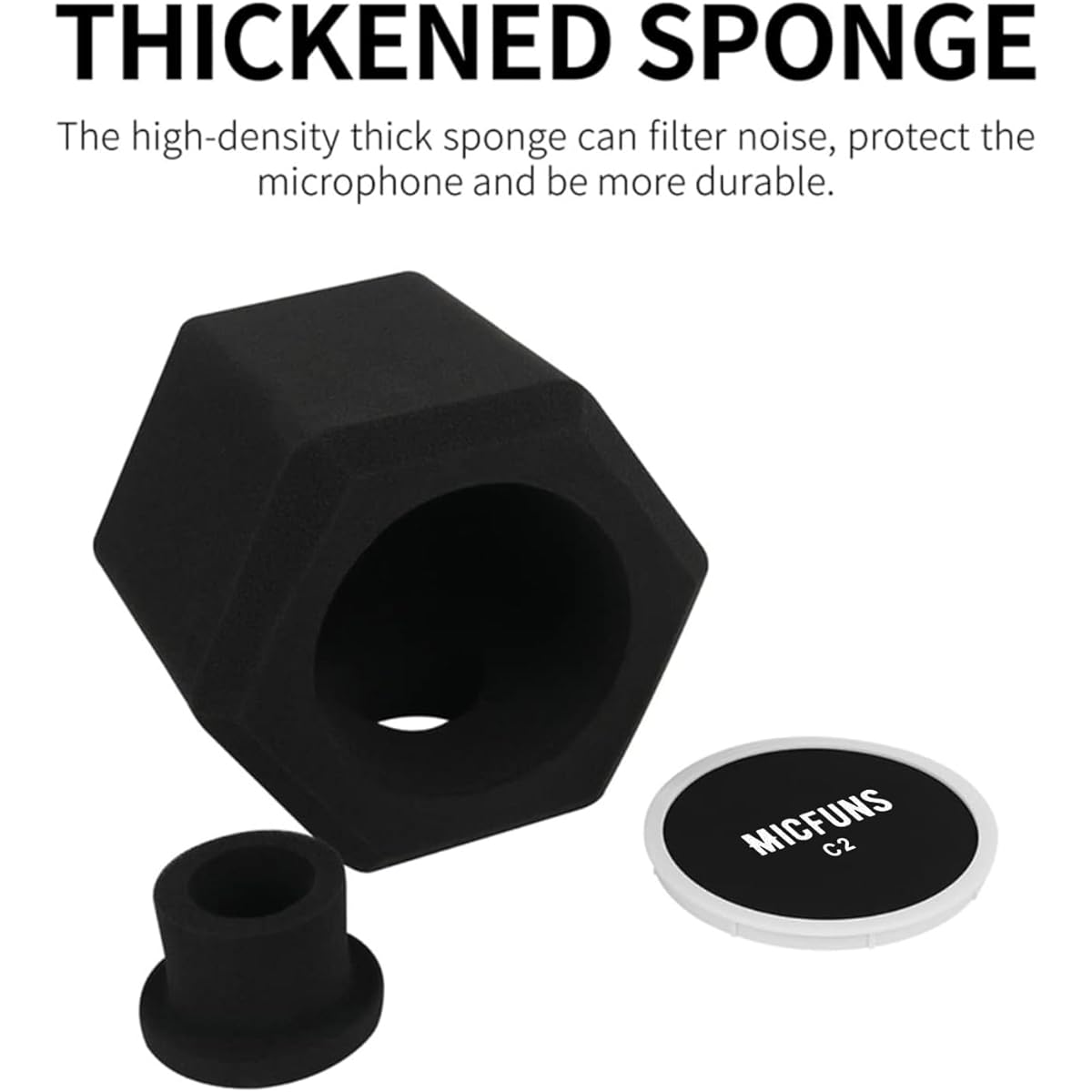 Micfuns Microphone Windshield Pop Filter for Microphone Windscreen