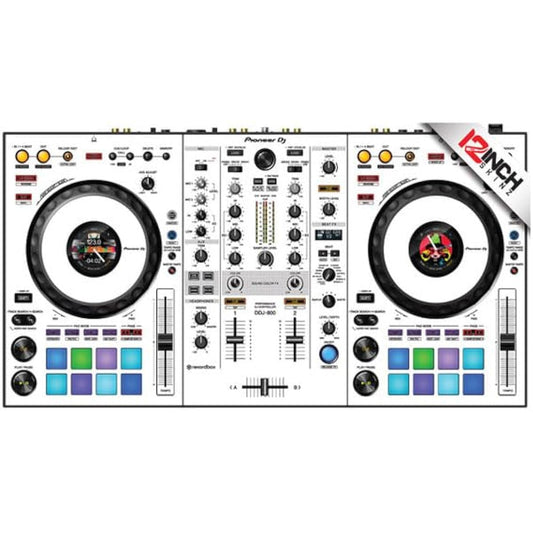 12inch SKINZ/Pioneer DDJ-800 SKINZ (White/Black) [Skin for DDJ-800]
