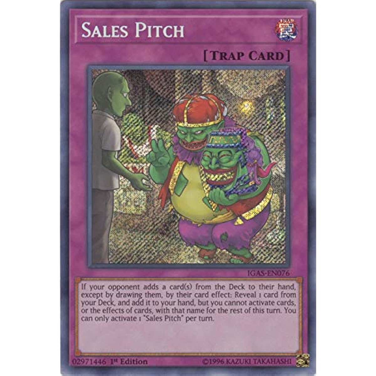 Sales Pitch - IGAS-EN076 - Secret Rare - First Edition