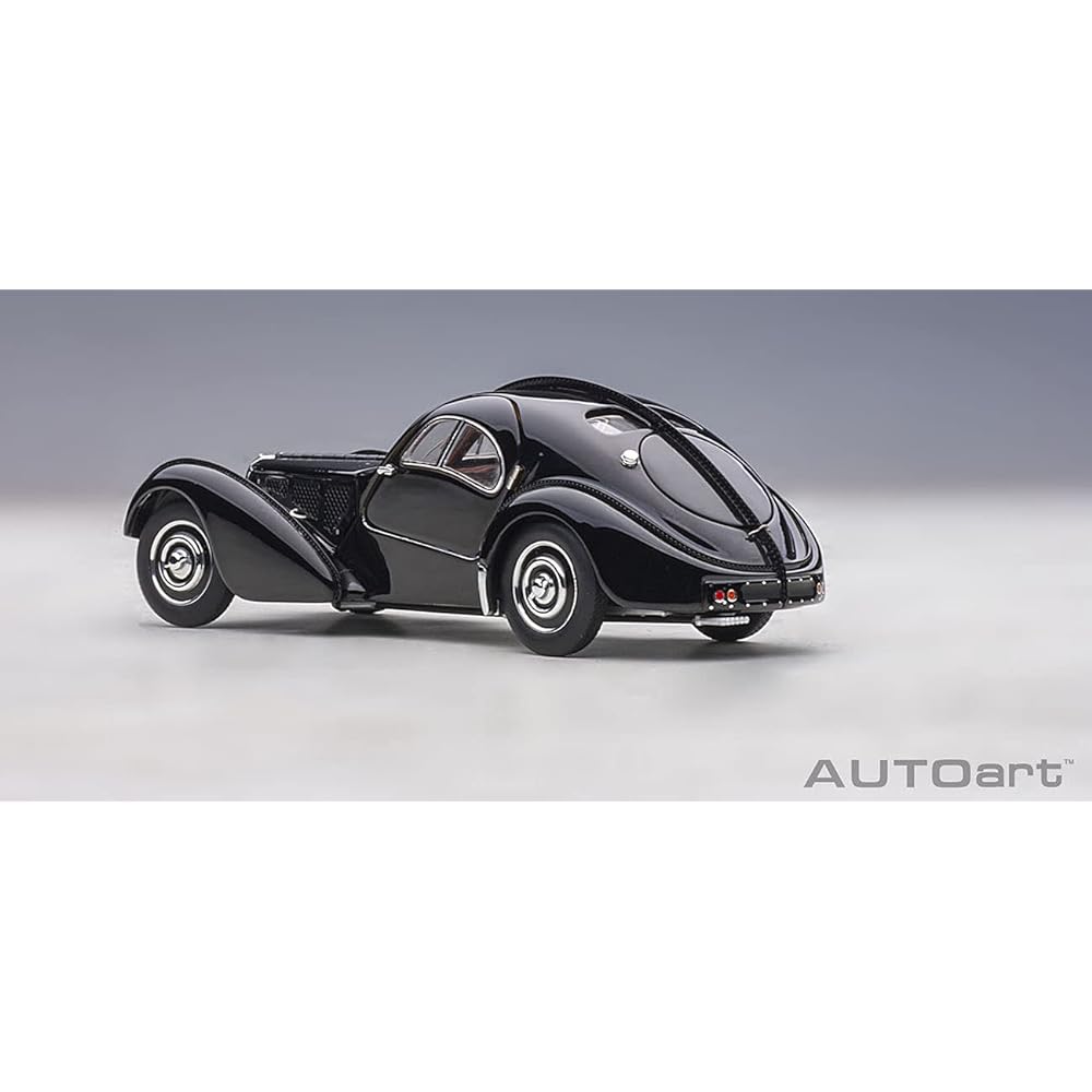AUTOart 1/43 Bugatti Type 57SC Atlantic 1938 Black/Disc Wheel Finished Product 50946