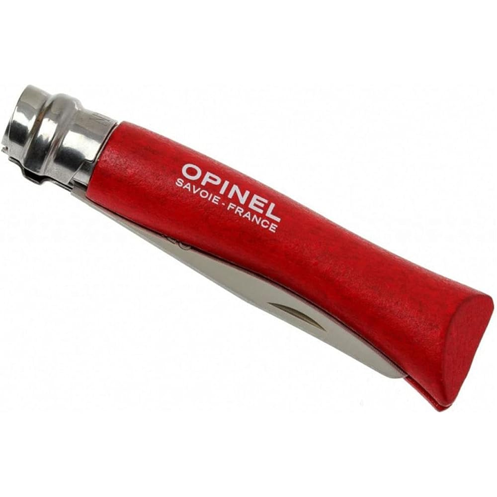 OPINEL Round Tip Stainless Steel #7 Red 41491 [Domestic regular product]