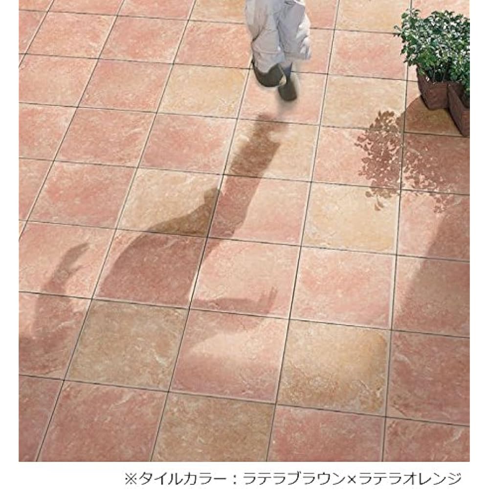 TOTO Outdoor Joint Tile Bersea MB Series Set of 10 Latera Orange AP30MB02UFJ10P (MB0210) Terracotta Style/Large Type