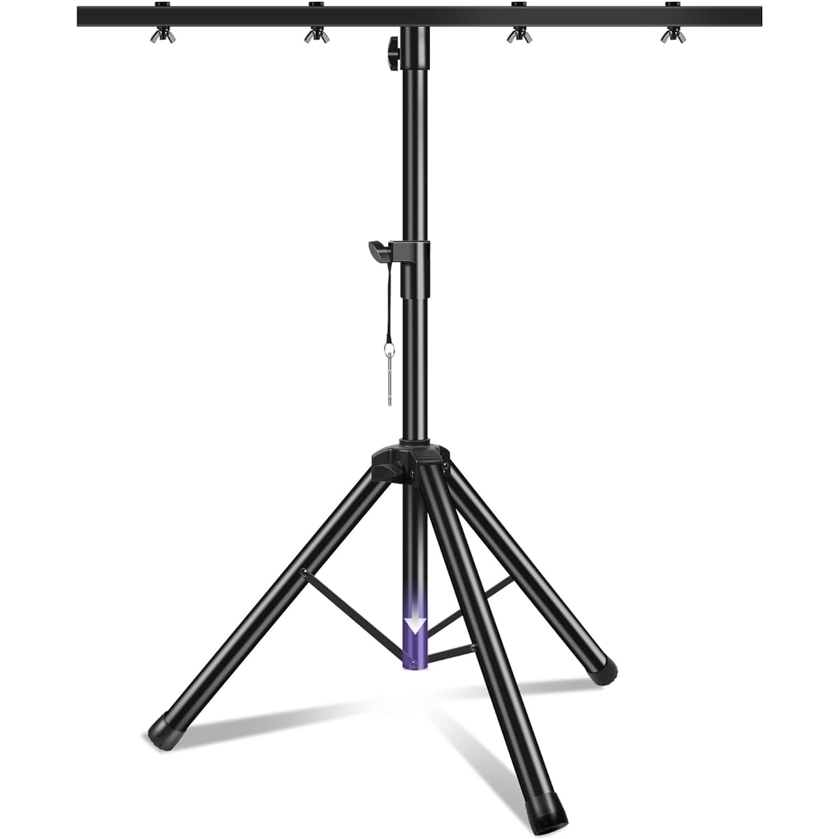PPH-Sisy DJ Light Stand Heavy Duty Parkan Tripod T Bar Stage Light Stand Adjustable 39-70 inch DJ Lighting Tripod Mount