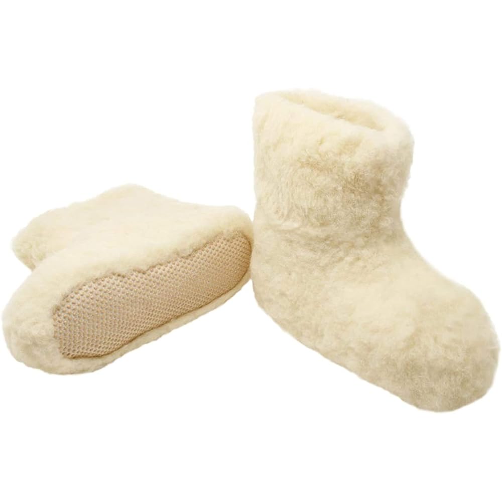 COLDBREAKER 100% Pure Wool Fluffy Polish Room Shoes Booties Standard
