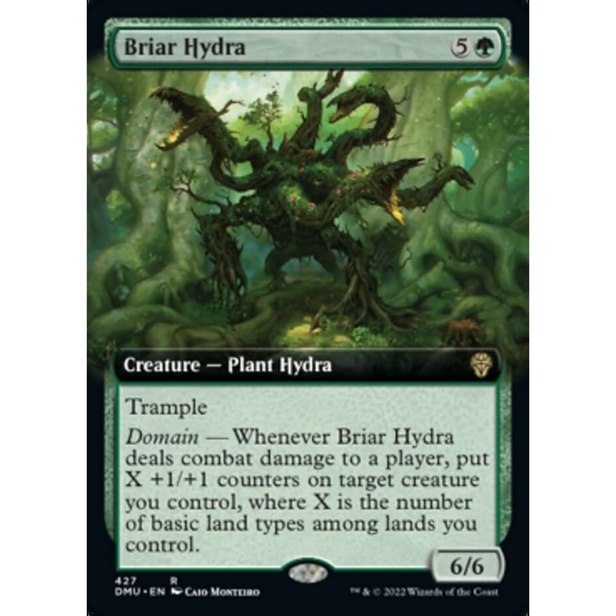 Magic: The Gathering - Briar Hydra (427) - Extended Art - Dominaria United