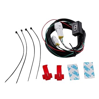 GZYF Yamaha Exclusive Motorcycle Gear Indicator Shift Position ECU 6 Speed LED Digital Waterproof Compatible Models Yamaha R1 R6 Fz6 Fzs600 Red 1 Piece with Logo